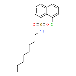 ChemSpider 2D Image | 8-Chloro-N-octyl-1-naphthalenesulfonamide | C18H24ClNO2S
