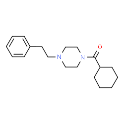 ChemSpider 2D Image | Cyclohexyl[4-(2-phenylethyl)-1-piperazinyl]methanone | C19H28N2O