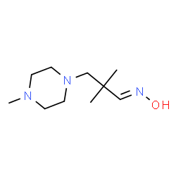 ChemSpider 2D Image | (1E)-N-Hydroxy-2,2-dimethyl-3-(4-methyl-1-piperazinyl)-1-propanimine | C10H21N3O