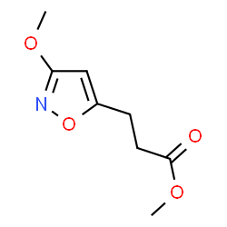 ChemSpider 2D Image | Methyl 3-(3-methoxy-1,2-oxazol-5-yl)propanoate | C8H11NO4