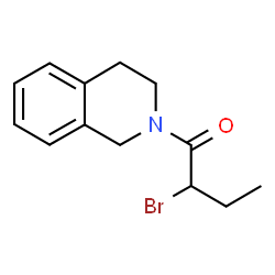 ChemSpider 2D Image | 2-bromo-1-(3,4-dihydro-1H-isoquinolin-2-yl)butan-1-one | C13H16BrNO