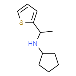 ChemSpider 2D Image | N-[1-(2-Thienyl)ethyl]cyclopentanamine | C11H17NS