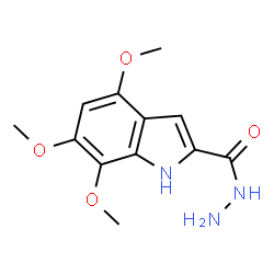 ChemSpider 2D Image | 4,6,7-Trimethoxy-1H-indole-2-carbohydrazide | C12H15N3O4