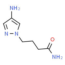 ChemSpider 2D Image | 4-(4-aminopyrazol-1-yl)butanamide | C7H12N4O