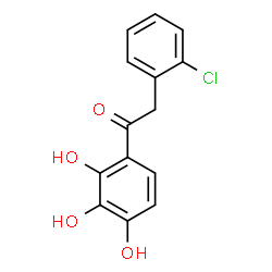 ChemSpider 2D Image | 2-(2-Chlorophenyl)-1-(2,3,4-trihydroxyphenyl)ethanone | C14H11ClO4