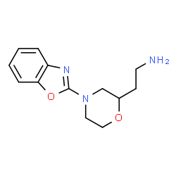 ChemSpider 2D Image | 2-(4-(Benzo[d]oxazol-2-yl)morpholin-2-yl)ethanamine | C13H17N3O2