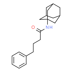ChemSpider 2D Image | N-(Adamantan-1-yl)-4-phenylbutanamide | C20H27NO