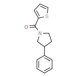 ChemSpider 2D Image | (3-Phenyl-1-pyrrolidinyl)(2-thienyl)methanone | C15H15NOS