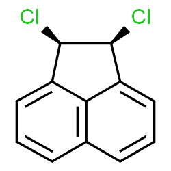 ChemSpider 2D Image | (1R,2S)-1,2-Dichloro-1,2-dihydroacenaphthylene | C12H8Cl2