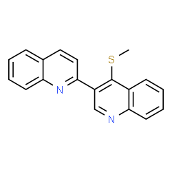 ChemSpider 2D Image | 4'-(Methylsulfanyl)-2,3'-biquinoline | C19H14N2S