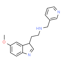 ChemSpider 2D Image | 2-(5-Methoxy-3H-indol-3-yl)-N-(3-pyridinylmethyl)ethanamine | C17H19N3O