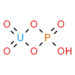 ChemSpider 2D Image | Dioxo[phosphato(2-)-kappa~2~O,O']uranium | HO6PU