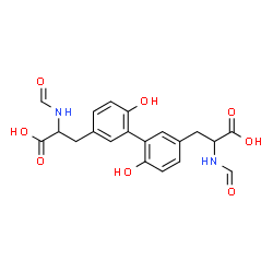 ChemSpider 2D Image | N,N'-diformyldityrosine | C20H20N2O8