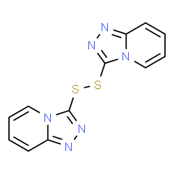 ChemSpider 2D Image | 3,3'-Disulfanediylbis([1,2,4]triazolo[4,3-a]pyridine) | C12H8N6S2