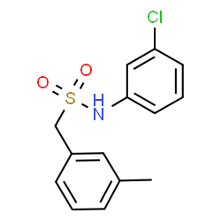 ChemSpider 2D Image | N-(3-Chlorophenyl)-1-(3-methylphenyl)methanesulfonamide | C14H14ClNO2S