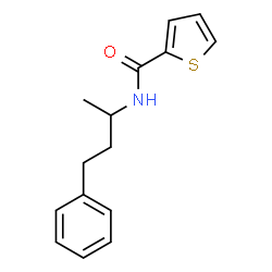 ChemSpider 2D Image | N-(4-Phenyl-2-butanyl)-2-thiophenecarboxamide | C15H17NOS