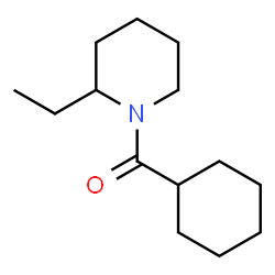 ChemSpider 2D Image | Cyclohexyl(2-ethyl-1-piperidinyl)methanone | C14H25NO