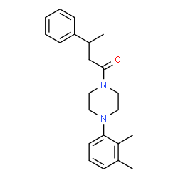 ChemSpider 2D Image | 1-[4-(2,3-Dimethylphenyl)-1-piperazinyl]-3-phenyl-1-butanone | C22H28N2O