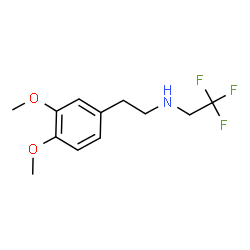 ChemSpider 2D Image | N-[2-(3,4-Dimethoxyphenyl)ethyl]-2,2,2-trifluoroethanamine | C12H16F3NO2