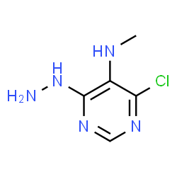 ChemSpider 2D Image | 4-Chloro-6-hydrazino-N-methyl-5-pyrimidinamine | C5H8ClN5