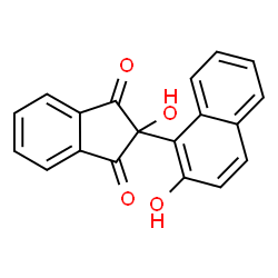 ChemSpider 2D Image | 2-Hydroxy-2-(2-hydroxy-1-naphthyl)-1H-indene-1,3(2H)-dione | C19H12O4