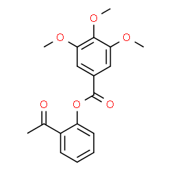 ChemSpider 2D Image | 2-Acetylphenyl 3,4,5-trimethoxybenzoate | C18H18O6