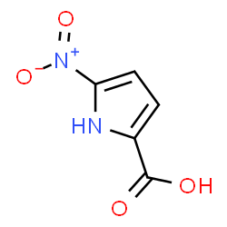 ChemSpider 2D Image | 5-Nitro-1H-pyrrole-2-carboxylic acid | C5H4N2O4