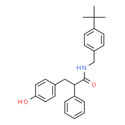ChemSpider 2D Image | N-(4-tert-butylbenzyl)-3-(4-hydroxyphenyl)-2-phenylpropanamide | C26H29NO2