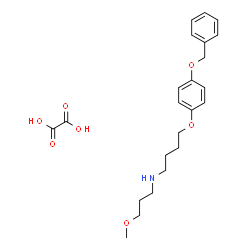 ChemSpider 2D Image | 4-[4-(Benzyloxy)phenoxy]-N-(3-methoxypropyl)-1-butanamine ethanedioate (1:1) | C23H31NO7