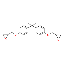ChemSpider 2D Image | bisphenol A diglycidyl ether | C21H24O4