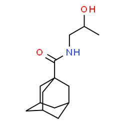 ChemSpider 2D Image | N-(2-Hydroxypropyl)-1-adamantanecarboxamide | C14H23NO2