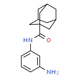 ChemSpider 2D Image | N-(3-Aminophenyl)-1-adamantanecarboxamide | C17H22N2O
