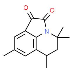 ChemSpider 2D Image | 4,4,6,8-Tetramethyl-5,6-dihydro-4H-pyrrolo[3,2,1-ij]quinoline-1,2-dione | C15H17NO2