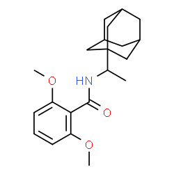 ChemSpider 2D Image | N-[1-(Adamantan-1-yl)ethyl]-2,6-dimethoxybenzamide | C21H29NO3