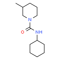 ChemSpider 2D Image | N-Cyclohexyl-3-methyl-1-piperidinecarboxamide | C13H24N2O