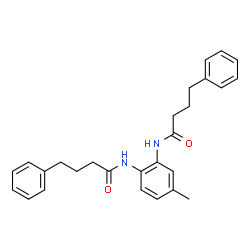 ChemSpider 2D Image | N,N'-(4-Methyl-1,2-phenylene)bis(4-phenylbutanamide) | C27H30N2O2