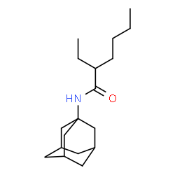 ChemSpider 2D Image | N-(Adamantan-1-yl)-2-ethylhexanamide | C18H31NO
