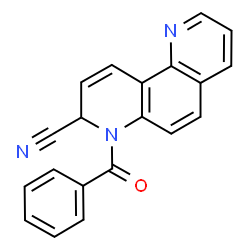 ChemSpider 2D Image | 7-benzoyl-7,8-dihydro[1,7]phenanthroline-8-carbonitrile | C20H13N3O