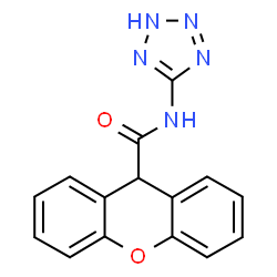 ChemSpider 2D Image | 9H-xanthene-9-carboxamide, N-1H-tetrazol-5-yl- | C15H11N5O2