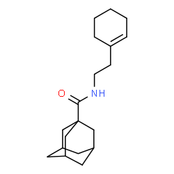 ChemSpider 2D Image | N-[2-(1-Cyclohexen-1-yl)ethyl]-1-adamantanecarboxamide | C19H29NO