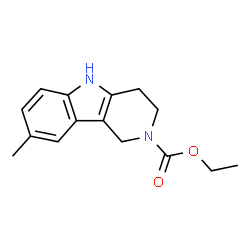 ChemSpider 2D Image | Ethyl 8-methyl-1,3,4,5-tetrahydro-2H-pyrido[4,3-b]indole-2-carboxylate | C15H18N2O2