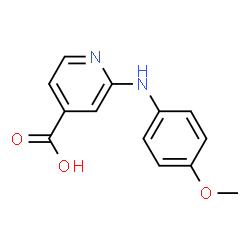 ChemSpider 2D Image | 2-((4-methoxyphenyl)amino)isonicotinic acid | C13H12N2O3