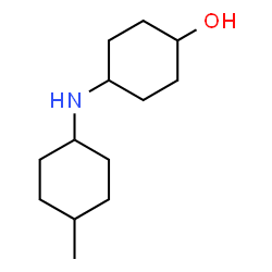 ChemSpider 2D Image | 4-[(4-Methylcyclohexyl)amino]cyclohexanol | C13H25NO