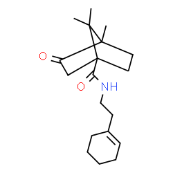ChemSpider 2D Image | N-[2-(1-Cyclohexen-1-yl)ethyl]-4,7,7-trimethyl-3-oxobicyclo[2.2.1]heptane-1-carboxamide | C19H29NO2