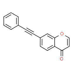 ChemSpider 2D Image | 7-(Phenylethynyl)-4H-chromen-4-one | C17H10O2