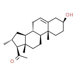ChemSpider 2D Image | 16-α-METHYLPREGNENOLONE | C22H34O2