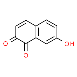 ChemSpider 2D Image | 7-Hydroxy-1,2-naphthalenedione | C10H6O3