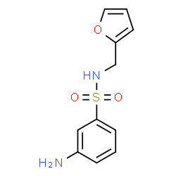 ChemSpider 2D Image | 3-Amino-N-(2-furylmethyl)benzenesulfonamide | C11H12N2O3S