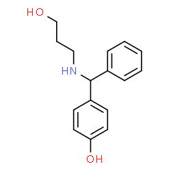 ChemSpider 2D Image | 4-[[(3-hydroxypropyl)amino](phenyl)methyl]phenol | C16H19NO2