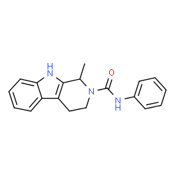 ChemSpider 2D Image | 1-Methyl-N-phenyl-1,3,4,9-tetrahydro-2H-beta-carboline-2-carboxamide | C19H19N3O